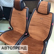 Накидки на сиденье MONACO черный/св.коричневый/св.коричневый/св.коричневый